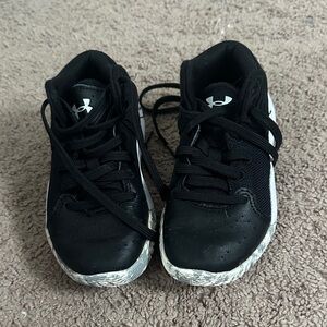 Under Armour Kids Black and White Sneakers